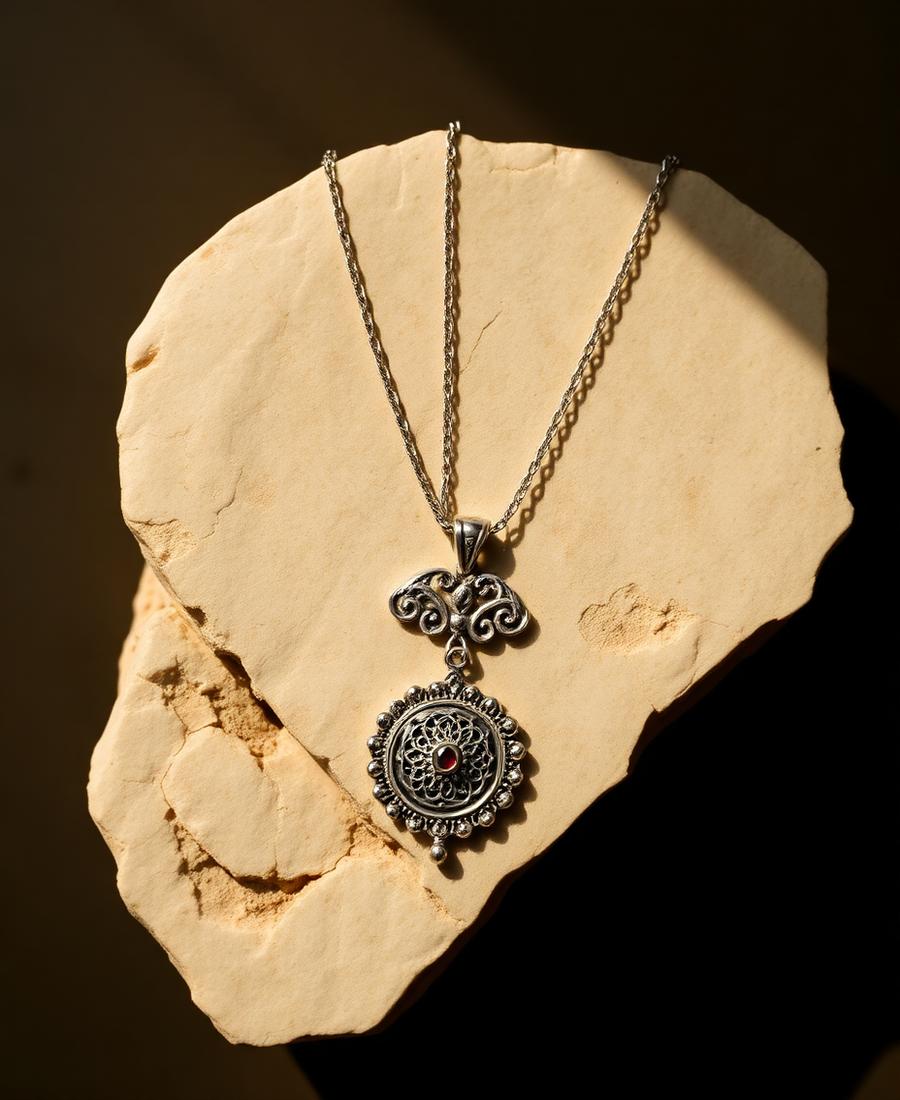 Silver Filigree Pendant